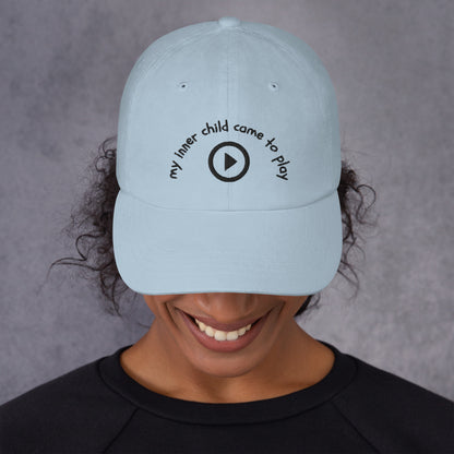 "My inner child came to play"  hat - GigiPop Shop