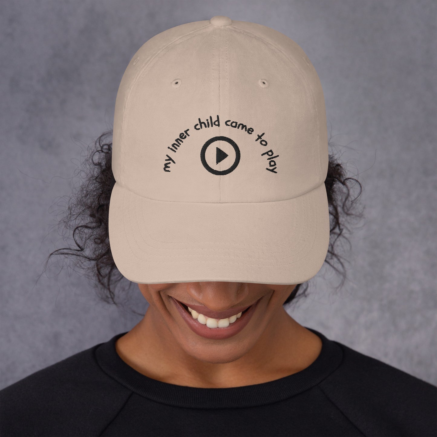 "My inner child came to play"  hat - GigiPop Shop