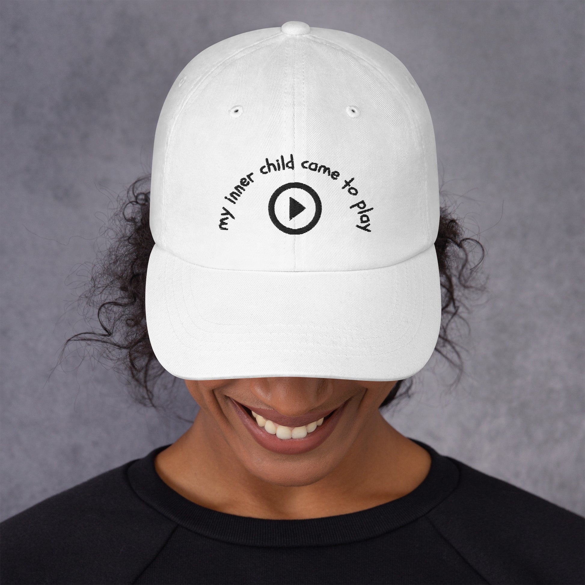 "My inner child came to play"  hat - GigiPop Shop