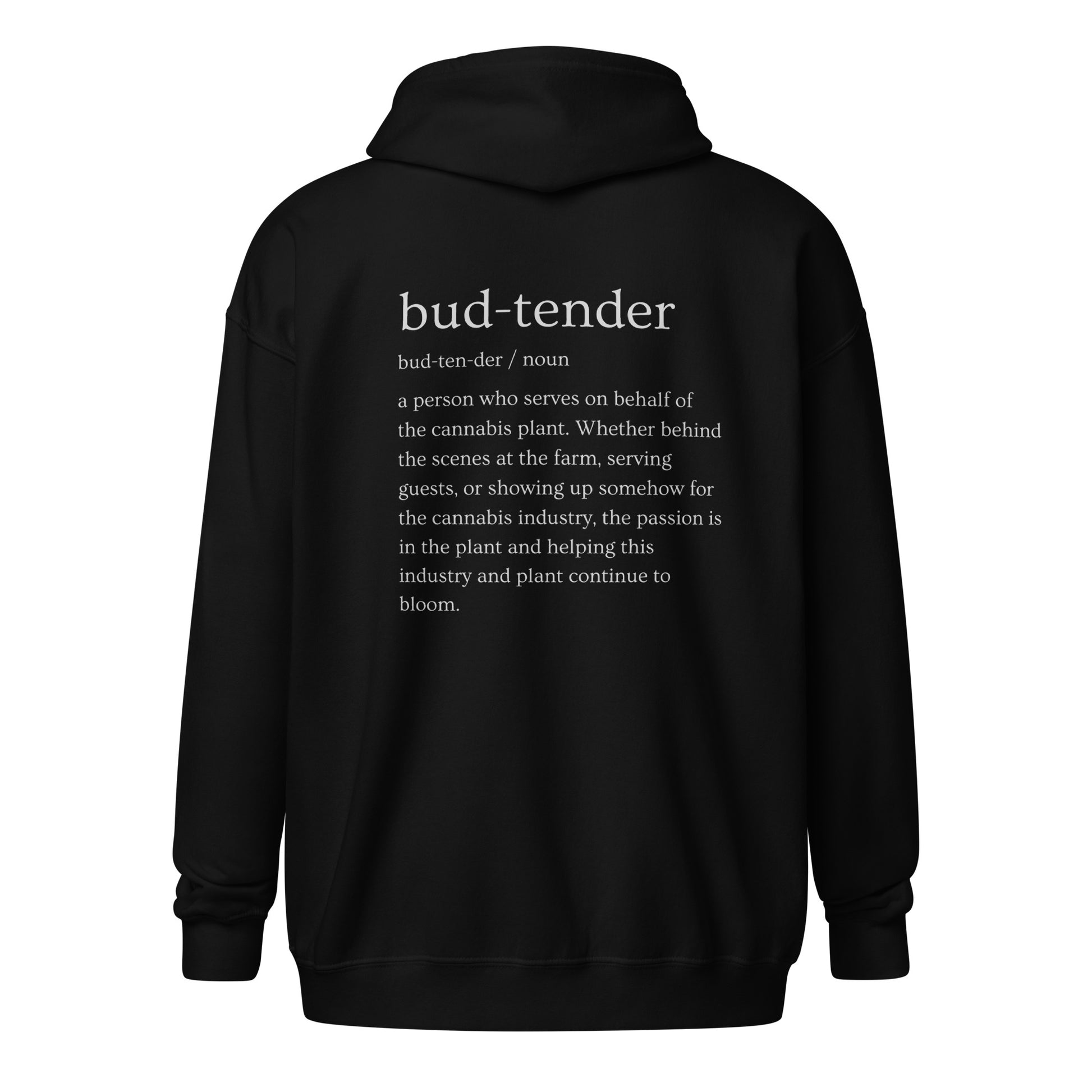 "Budtender sweater" Unisex heavy blend zip hoodie - GigiPop Shop