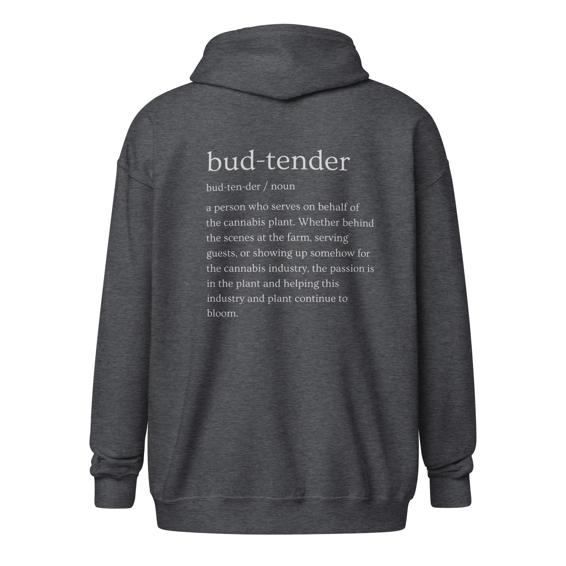 "Budtender sweater" Unisex heavy blend zip hoodie - GigiPop Shop