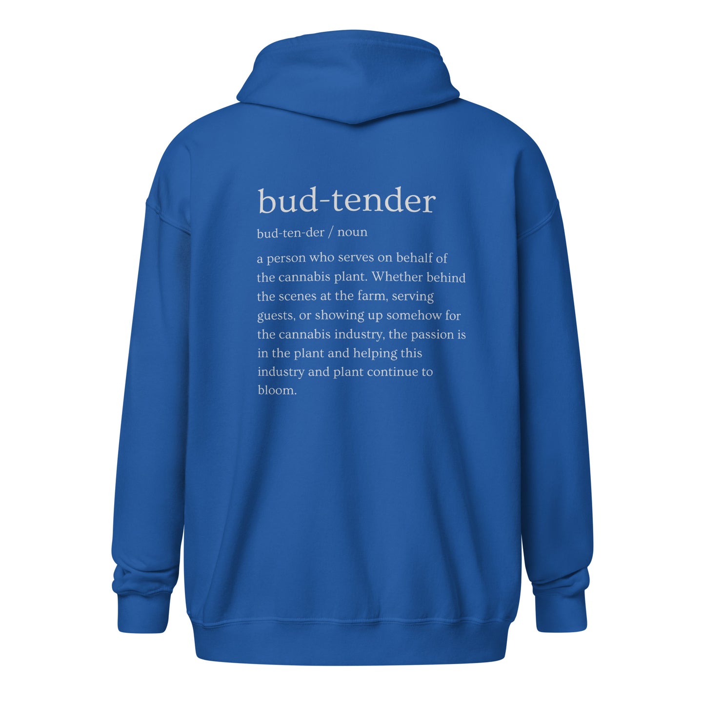 "Budtender sweater" Unisex heavy blend zip hoodie - GigiPop Shop