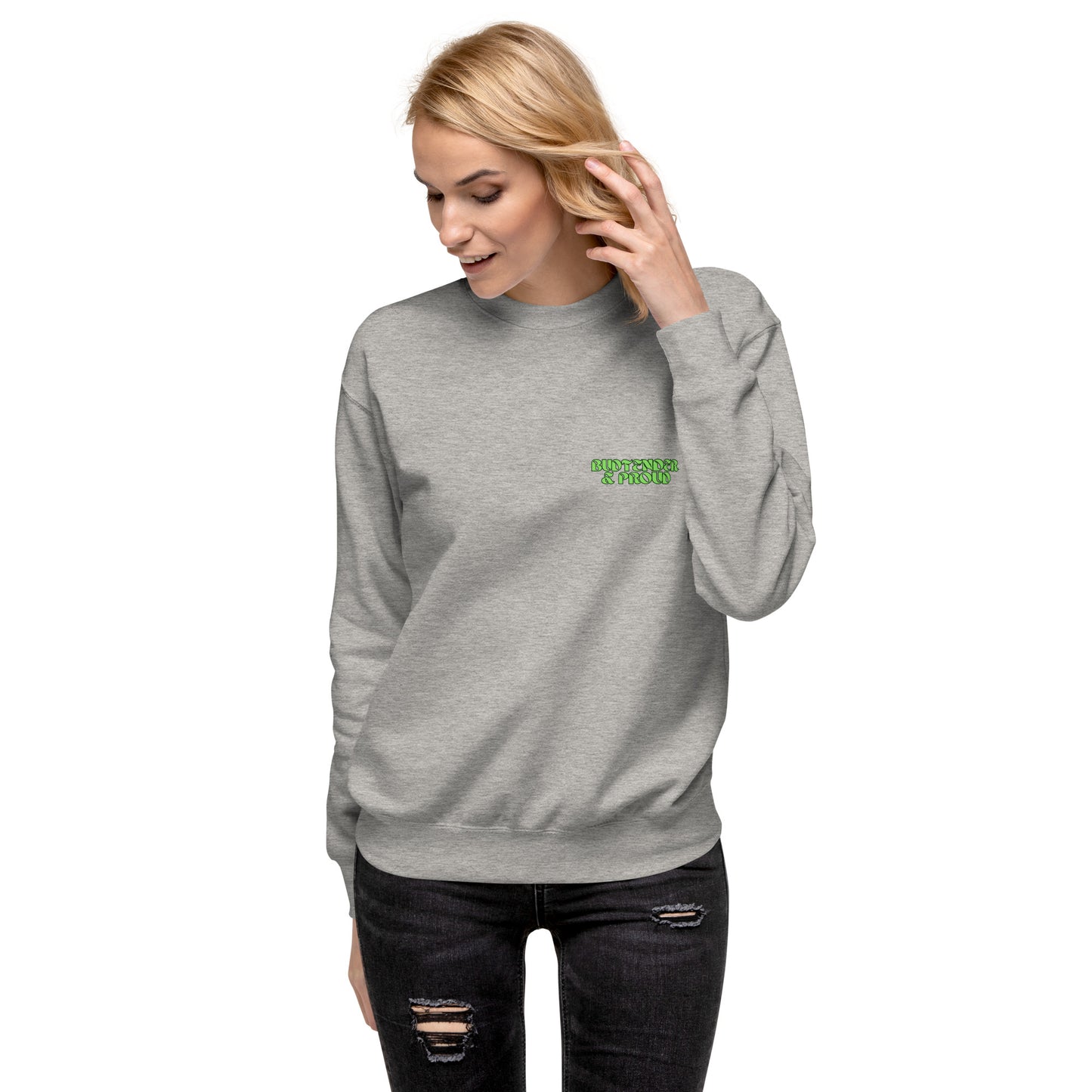 "Proud Budtender" Unisex Premium Sweatshirt - GigiPop Shop