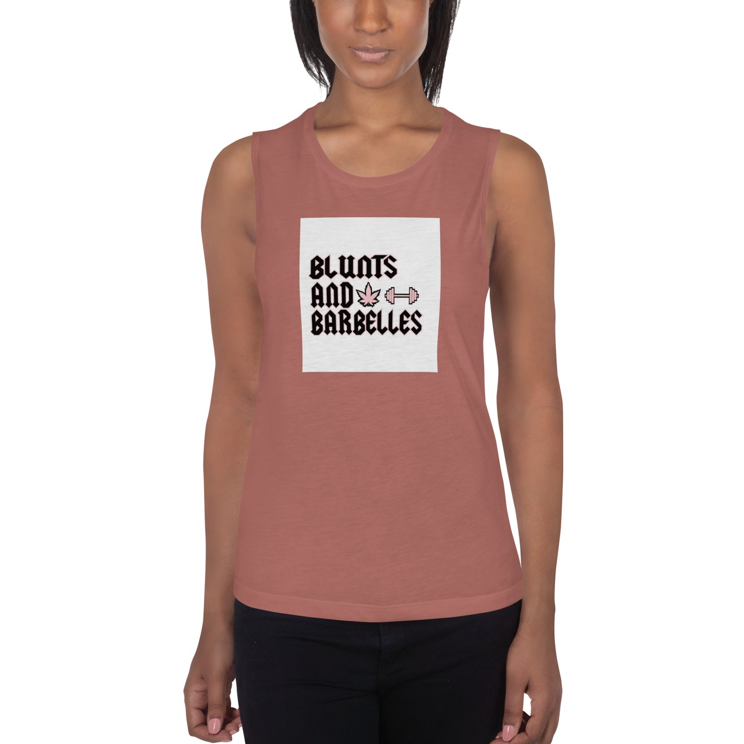 "Blunts and Barbelles" Ladies’ Muscle Tank - GigiPop Shop