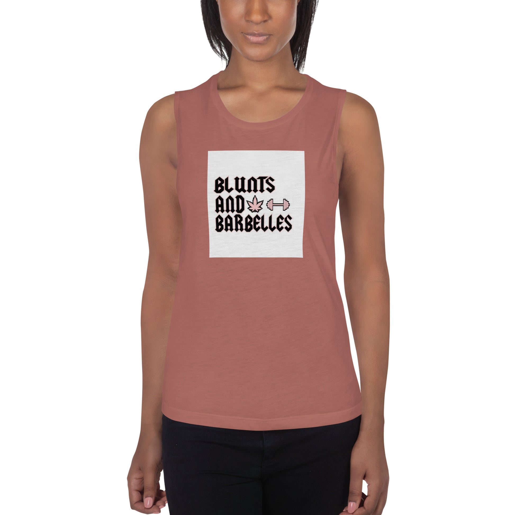 "Blunts and Barbelles" Ladies’ Muscle Tank - GigiPop Shop