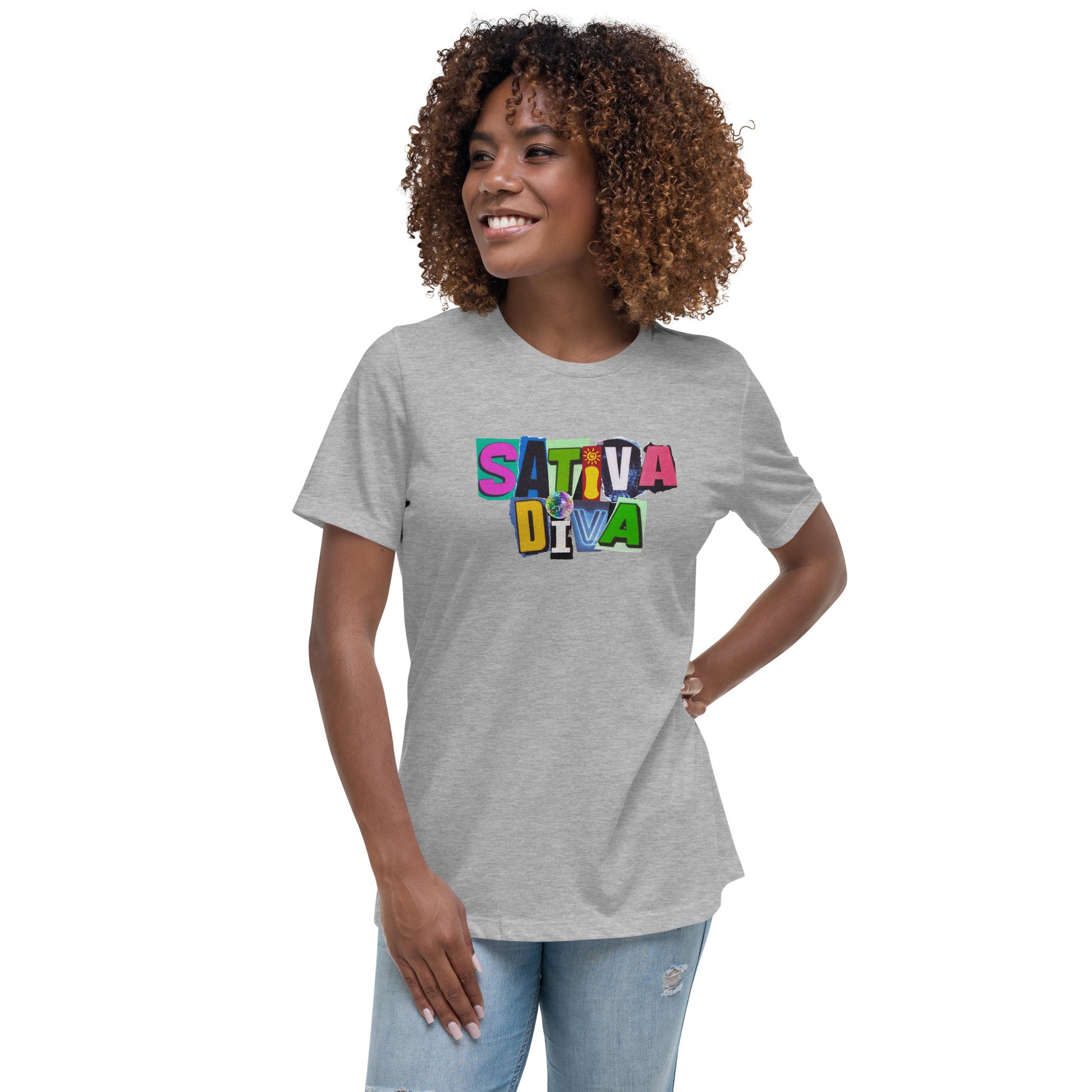 "Sativa Diva" Women's Relaxed T-Shirt - GigiPop Shop