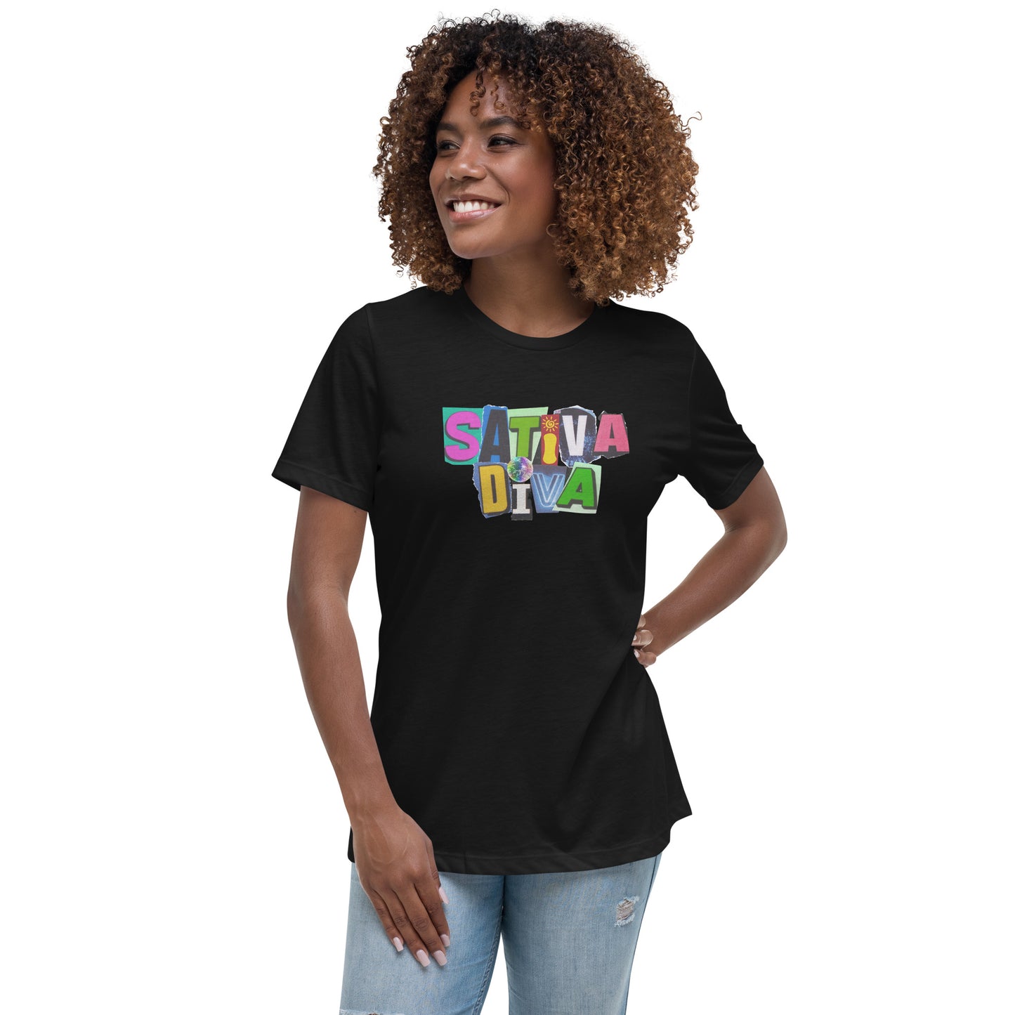 "Sativa Diva" Women's Relaxed T-Shirt - GigiPop Shop