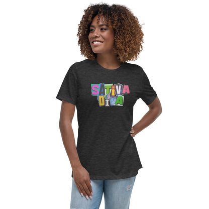 "Sativa Diva" Women's Relaxed T-Shirt - GigiPop Shop