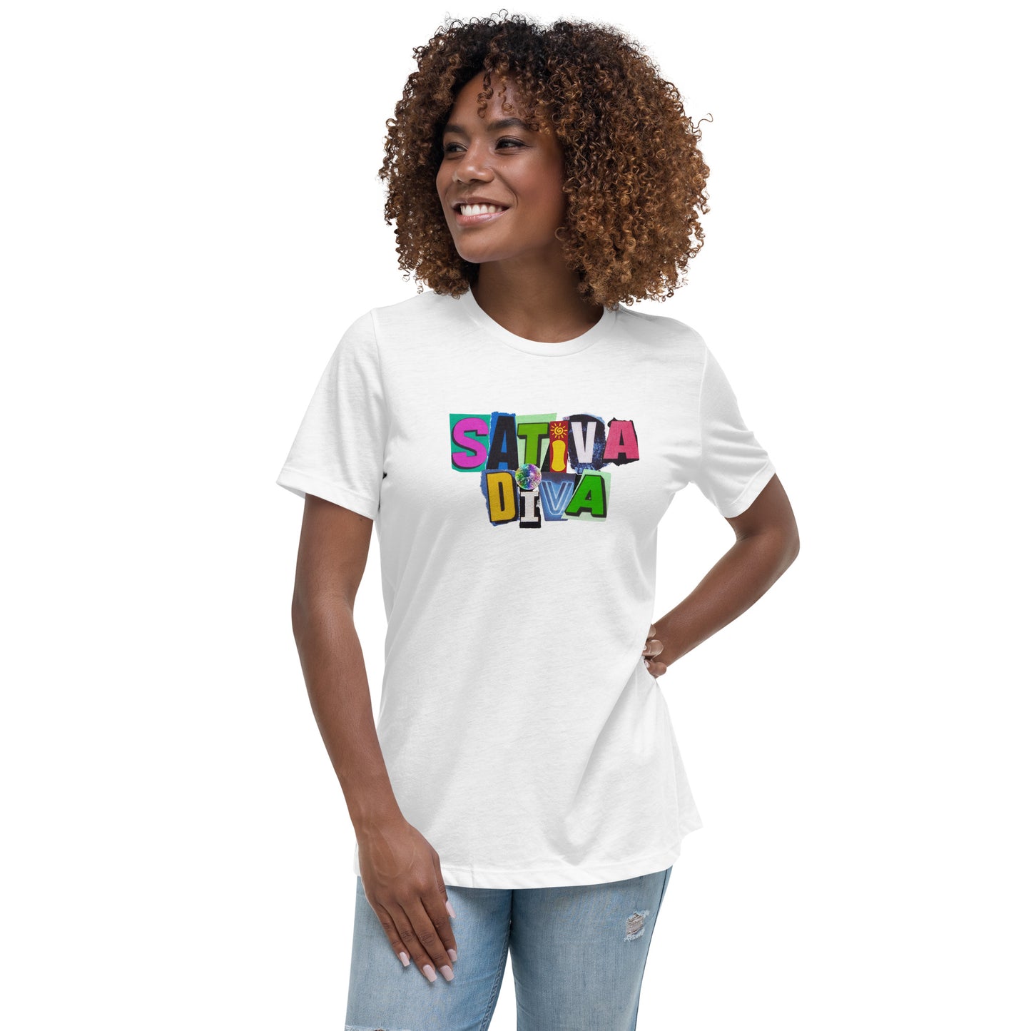 "Sativa Diva" Women's Relaxed T-Shirt - GigiPop Shop